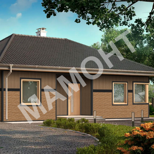 Фасадная панель Ю-Пласт Stone House S-Lock РИГЕЛЬНЫЙ КИРПИЧ Кварц - Фото 2