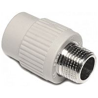 Переход ПП с металлической наружной резьбой Wavin Ekoplastik