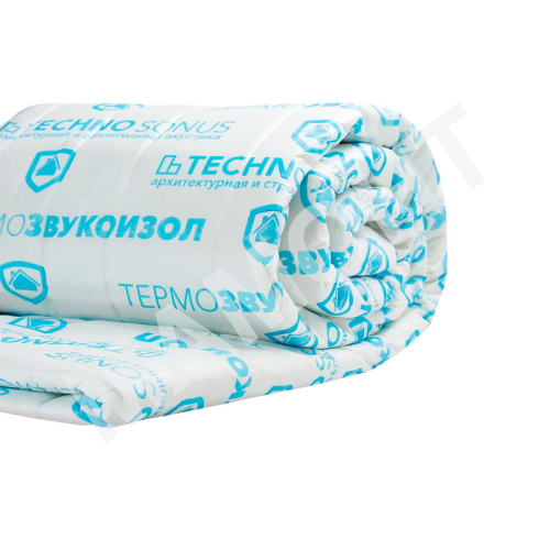 Мат звукопоглощающий ТехноСонус ТермоЗвукоИзол Лайт 10 мм, 15 м2