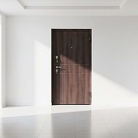 Дверь УРБАН Зеркало РЕФЛЕКТ ЛАРЧЕ Орех темный / Бьянко Промет