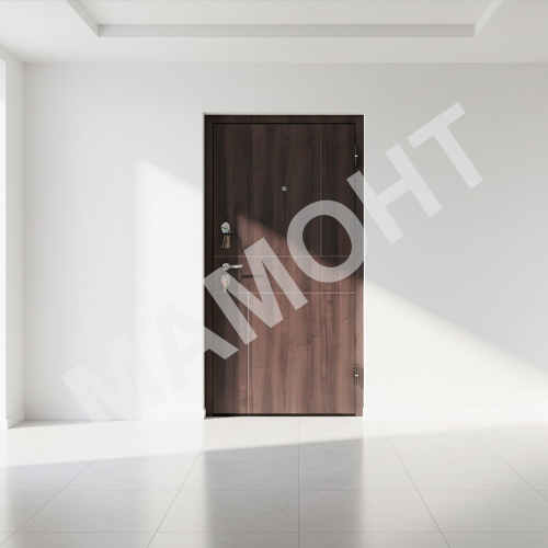 Дверь УРБАН Зеркало РЕФЛЕКТ ЛАРЧЕ Орех темный / Бьянко Промет - Фото 3