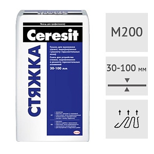 Смесь для стяжки пола цементная Ceresit СТЯЖКА, 25 кг