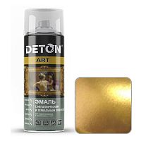 Эмаль аэрозоль акриловая DETON ART золото-хром, 520 мл