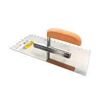 Гладилка нержавеющая 270*130 мм зуб 6*6 мм МАМОНТ (INS-MMNT-1072)