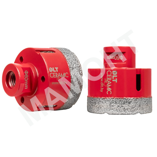 Коронка алмазная по керамограниту DLT CERAMIC PRO, 60 мм (0692)