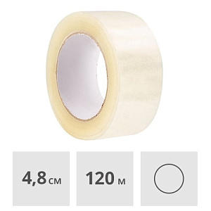 Скотч упаковочный бесцветный 48 мм x 120 м (1203RP872)