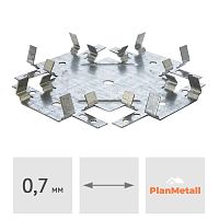 Соединитель одноуровневый ''краб'' (0.7 мм) для CD-профиля