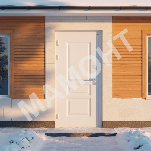 Дверь ВИНТЕР Муар белый / Эмалит белый Промет - Фото 3