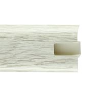 Плинтус ПВХ с кабель-каналом WIMAR 851 Дуб Льняной