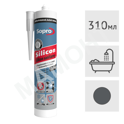 Силиконовый герметик Sopro 060 (66) антрацит, 310 мл