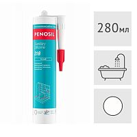 Силиконовый герметик Penosil Sanitary Silicone санитарный белый, 280 мл