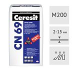 Самонивелирующаяся смесь для стяжки пола Ceresit CN69, 25 кг