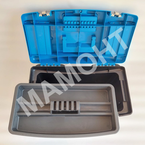 Ящик для инструментов 19" (480 х 250 х 240 мм) с металлическим замком ПРАКТИК PROFESSIONAL (27802204)