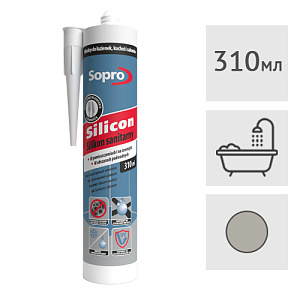 Силиконовый герметик Sopro 051 (15) серый, 310 мл