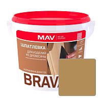 Шпатлевка акриловая MAV BRAVA ACRYL PROFI-1, дуб, 0,5 л (0,7 кг)