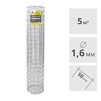 Сетка сварная оцинкованная LIHTAR МИНИ (1.6 мм, 50 x 50 мм) 1 x 5 м