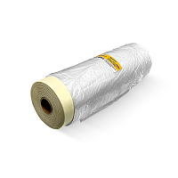 Пленка укрывочная с крепированной малярной лентой 2,7*16 м (43,2 м2) МАМОНТ