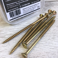 Шуруп универсальный желтый 5.0 х 90 мм МАМОНТ (100 шт.)