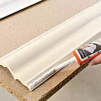 Клей-шпатлевка акриловый для потолочного плинтуса NMC Adefix F белый, 300 мл