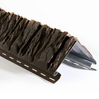 Угол декоративный UP Decor для сайдинга Ю-Пласт 2 м, Коричневый
