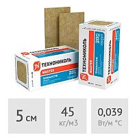 Минеральная вата для звукоизоляции в плитах 5 см ТехноНиколь Техноакустик (12 плит) 8,64 м2