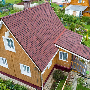 Гибкая черепица многослойная ТЕХНОНИКОЛЬ SHINGLAS Фазенда Красный, 2,6 м2