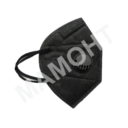 Респиратор с клапаном выдоха KN95 FFP2 черный - Фото 2