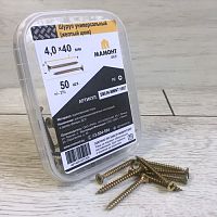 Шуруп универсальный желтый 4.0 х 40 мм МАМОНТ (50 шт.)