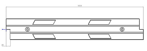 Колесоотбойник полимерпесчаный Plastkraft КП-1,0-Б