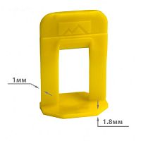 Зажим (клипса) 1,0 мм для системы выравнивания плитки TLS (500 шт.)