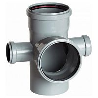 Крестовина пятерник 87° ПП для внутренней канализации HTEDLR
