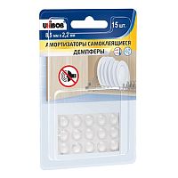 Амортизаторы (демпферы) самоклеящиеся прозрачные 8,5 х 2,2 мм UNIBOB (15 шт.)