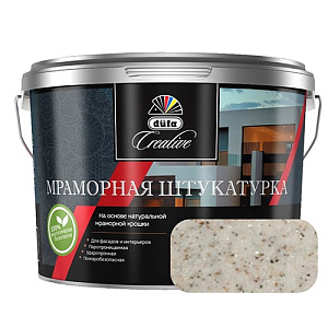 Штукатурка декоративная мраморная Dufa Creative 792-N (фракция 0,5-1,0 мм), 15 кг