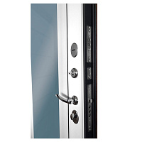 Дверь УРБАН Зеркало РЕФЛЕКТ ЛАРЧЕ Орех темный / Бьянко Промет