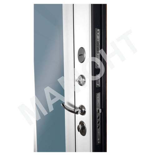 Дверь УРБАН Зеркало РЕФЛЕКТ ЛАРЧЕ Орех темный / Бьянко Промет - Фото 4