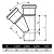 Тройник 87° ПВХ для наружной канализации KGEA (РФ) - Превью 2