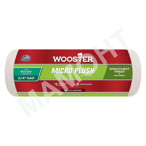 Ролик малярный 229 мм (ворс 19 мм) плетеный Wooster MICRO PLUSH 3/4"