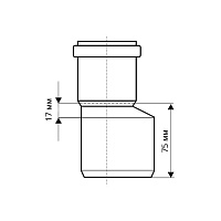 Редукция ПП для внутренней канализации HTR
