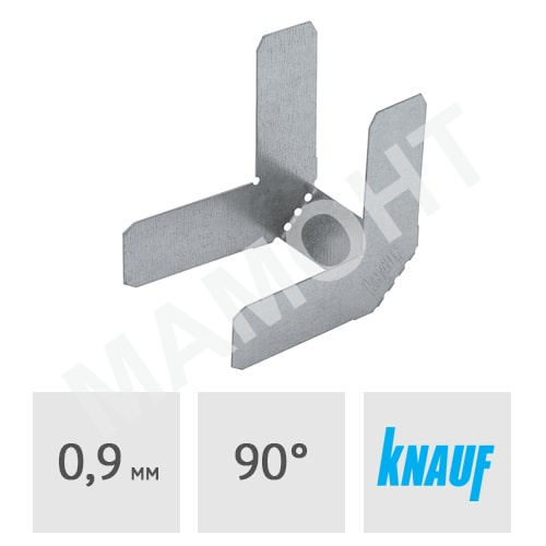 Соединитель угловой 90° Knauf (0.9 мм) для CD-профиля
