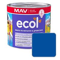 Эмаль по металлу и древесине ПФ-115 MAV ECOL ярко-синяя глянцевая