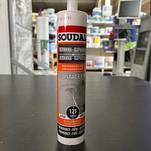 Клей монтажный Soudal Montage Fix ЛЕПНИНА КАРНИЗЫ белый, 280 мл