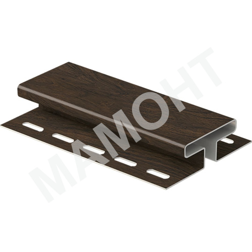 Соединительная планка Ю-Пласт 3 м, Софит PRO Орех темный