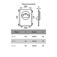 Площадка торцевая для круглых каналов ERA