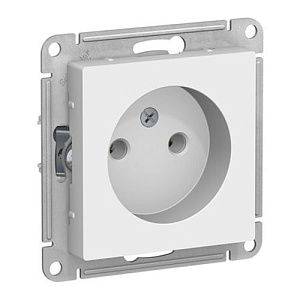 Розетка Systeme Electric ATLASDESIGN без заземления, белый