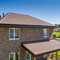 Гибкая черепица ТЕХНОНИКОЛЬ Финская Соната Коричневый, 3 м2