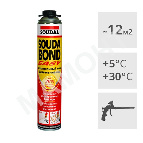 Клей-пена полиуретановая Soudal SOUDABOND Easy, 750 мл