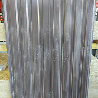 БРАК Профнастил МП-20 А 1,7 х 1,15 м (RAL 8017, темно-коричневый) 0,45 мм