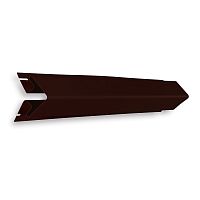 Наружный угол UP Decor для сайдинга Ю-Пласт 3 м, Коричневый
