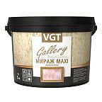Штукатурка декоративная Мираж MAXI, VGT серебристо-белая, 1 кг