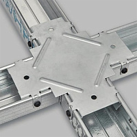 Соединитель одноуровневый "краб" KNAUF (0.9 мм) для CD-профиля